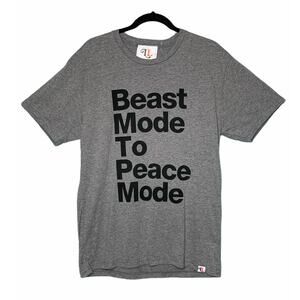 The Let Love Collection Gray Soft Trendy Graphic T-Shirt Size XL